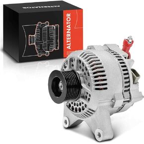 A-Premium Alternator Compatible with Ford F-150, F-250, F-250/F-350/F-450/F-550 Super Duty, F53, E-150, E-150/E-350 Club Wagon, E-250/E-450/E-550 Super Duty, 12V 95A 8-Groove Pulley CW