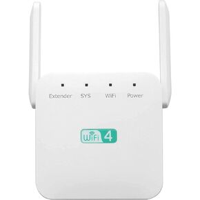 WiFi Extender, 2023 New WiFi Extender Signal Booster for Home, WiFi Booster Covers Up to 8470 Sq.ft and 35 Devices, Internet Booter with Ethernet Port, 1-Tap Easy Setup, Alexa Compatible