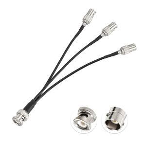 Eightwood BNC Splitter Cable 6in BNC Male to Dual BNC Female Adapter Pigtail 50 Ohm for CCTV Camera Ham Radio Antenna Scanner