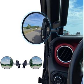 Buling Doors off Mirrors Professional Off-road Rearview Mirrors 2024 Improved Design Compatible with Jeep Wrangler JL/JLU 2018-2024 & Jeep Gladiator JT 2020-2024 (For 2024+ JL/JT : Top Mount Only)