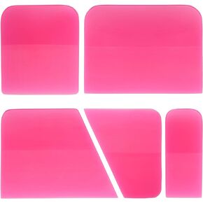 Gomake PPF Squeegee Kit 5 in 1 Anti-Scratch Soft TPU Squeegee for Vinyl,Small Tint Squeegee Water Blade Scraper for Paint Protection Film,Vinyl Wrap/Window Tint Tools, Mirror/Window/Household Cleaning