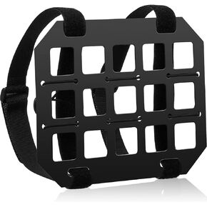 Amylove Auto Vehicle Rigid MOLLE Panel Metal Car Sun Visor Organizer MOLLE Tactical Visor Organizer Tactical Gear Storage Visor Cover Holder Compatible MOLLE Pouches EDC Tools (8 x 6.5 Inch)