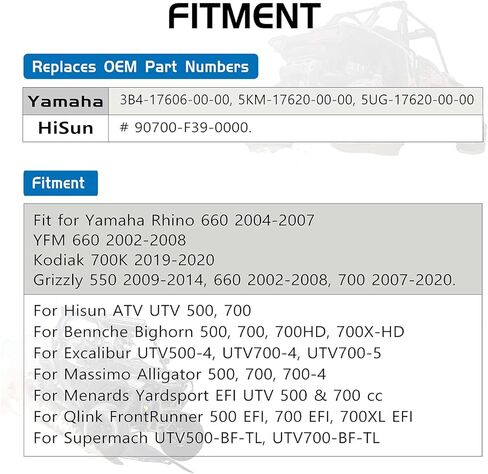 مجموعة القابض المنزلقة الجافة الأساسية تناسب Yamaha Grizzly 550 660 700 Rhino Kodiak 4x4، aslo for Hisun ATV UTV 500 700، MSU500 in Kuwait