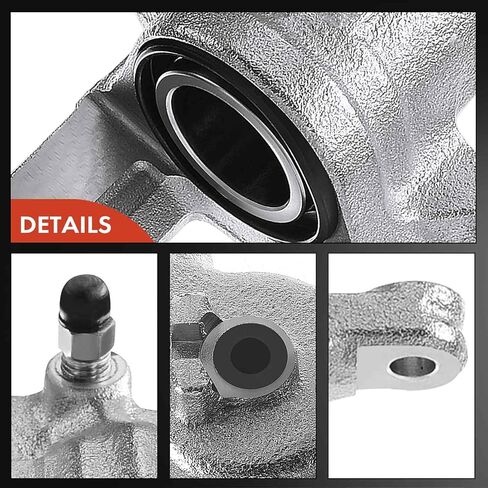 مجموعة فرجار قرص الفرامل A-Premium بدون دعامة متوافقة مع موديلات مختارة من Acura وHonda وIsuzu - CR-V 2002-2004، Odyssey 1995-1998، Legend 1991-1995، RL 1996-1998، Oasis - السائق الخلفي in Kuwait