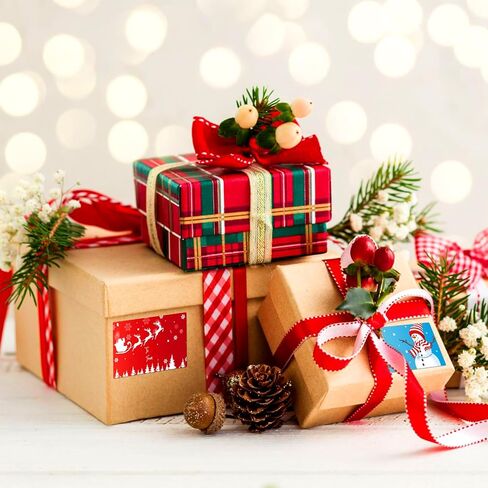 160 Pieces Christmas Self Adhesive Gift Tags Stickers Christmas Gift Tags to and from Christmas Name Tags for Decorative Presents, 16 Patterns in Saudi Arabia