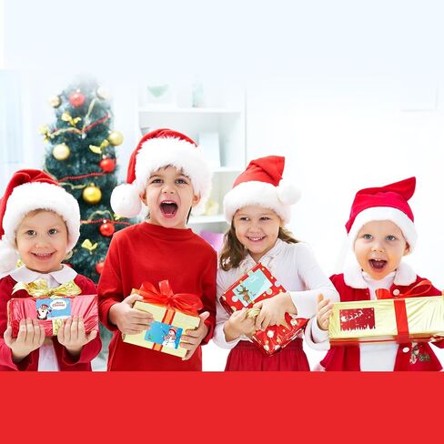 160 Pieces Christmas Self Adhesive Gift Tags Stickers Christmas Gift Tags to and from Christmas Name Tags for Decorative Presents, 16 Patterns in Saudi Arabia