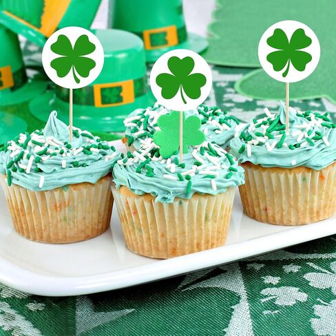 360 PCS St. Patrick's Day Shamrock Stickers for Kids, Round Green Shamrock Clover Stickers for St. Patrick’s Party Candy Goodies Bags Gift Card Envelopes Seals, 1.18 Inch in Saudi Arabia