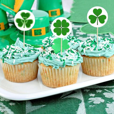 360 PCS St. Patrick's Day Shamrock Stickers for Kids, Round Green Shamrock Clover Stickers for St. Patrick’s Party Candy Goodies Bags Gift Card Envelopes Seals, 1.18 Inch in Saudi Arabia