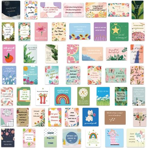 52 ملصقًا ملهمًا للأطفال والمراهقين والبالغين وصندوق الغداء وملصقات نصية ملهمة للكمبيوتر والهاتف والجيتار ولوح التزلج وزجاجة المياه وخوذة سجل القصاصات وملصقات الفينيل المقاومة للماء in Kuwait
