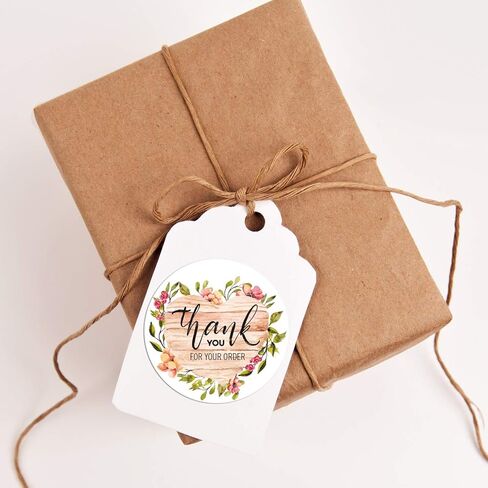 500 ملصق شكرًا لك على طلبك، 1.4 بوصة شكرًا لك على ملصقات عملك للمخابز والسلع المصنوعة يدويًا وأصحاب الأعمال الصغيرة. in Kuwait