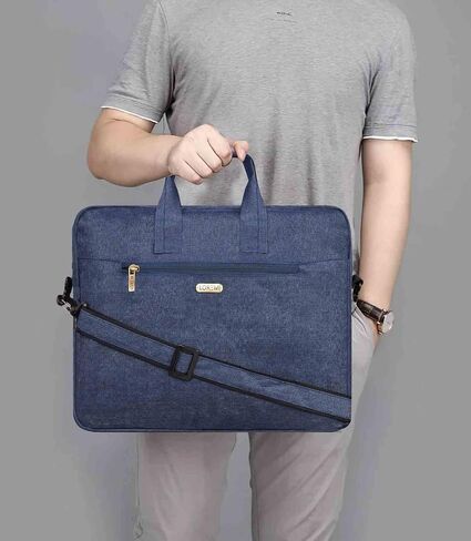 Laptop Bag,12 inch Shoulder Bag, Laptop Tote Work Bags,Vintage Linen Computer Bag Messenger Bag in Saudi Arabia