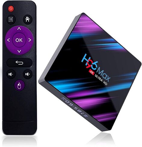 Xilibod Android 10.0 H96 Max TV Box 4GB RAM 32GB ROM، Penta-Core Mali-450، RK3318 رباعي النواة 64 بت Cortex-A53، H.265 Decoding 2.4 جيجا هرتز/5 جيجا هرتز WiFi Smart TV Box - رقم الموديل: H96max 4GB 32GB in Saudi Arabia