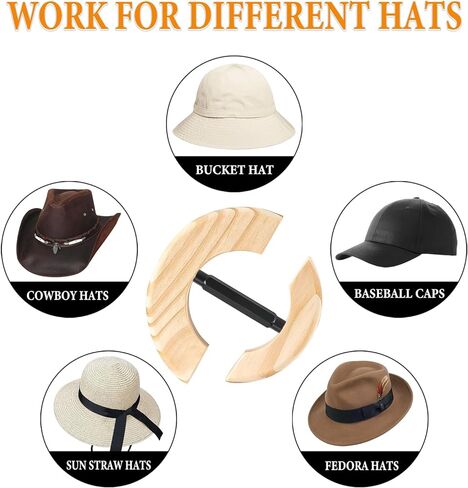 Hat Stretcher for Fitted Hat Heavy Duty Hat Shaper, Easy to Use for Fitted Men Cowboy Fedora Baseball Caps Red in Saudi Arabia