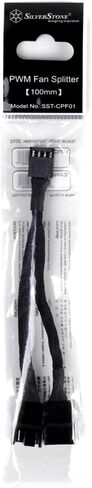 SilverStone Technology SST-CPF01-USA PWM 2-to-1 Splitter In Black Sleeving CPF01-Usa in Saudi Arabia