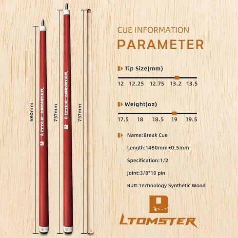 ليتل مونستر بريك جديلة 58 ''19 أوقية 13.2 مللي متر طرف جديلة تكنولوجيا صلبة خشب اصطناعي خشب القيقب الكندي رمح 3/8*10 دبوس in Kuwait