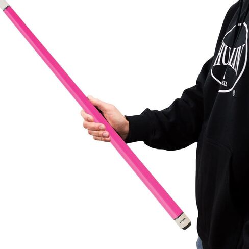 Action Hot Pink Women's Pool Cue Stick, Bright Pink Colored Design, 29-inch Shaft, Hot Pink Stained Birdseye Maple Billiard Stick, Cream Plate in Saudi Arabia