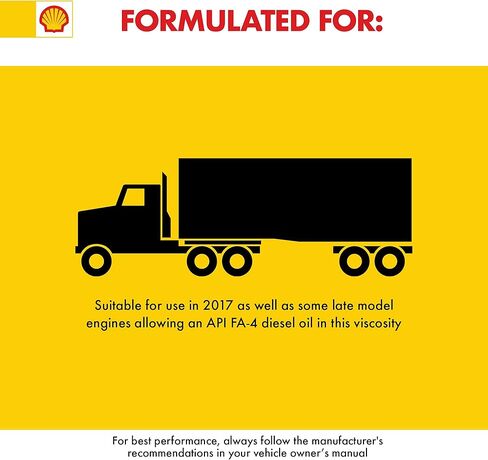 زيت محرك الديزل شل Rotella T5 فائق التركيب 10W-30، FA-4 (1 جالون، علبة 3) in Saudi Arabia