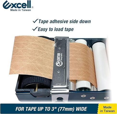 Excell Water Activated Metal Gummed Kraft Paper Tape Dispenser, ET-377 for Kraft Packing Tape for Carton and Box Sealing, 3 inches Wide in Kuwait
