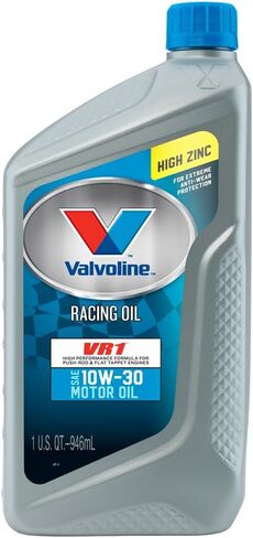 Valvoline VV205 VR1 Racing Formula SAE 10W-30 Turbo Approved Motor Oil - 1 Quart Bottle (Case of 12) in Saudi Arabia