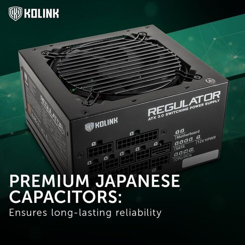 سلسلة Regulator PSU، 80 Plus Gold، ATX 3.0، وحدات كاملة، PCIe 5.0، 12VHPWR، مكثفات يابانية 100%، 140 مم، 850 وات in Kuwait