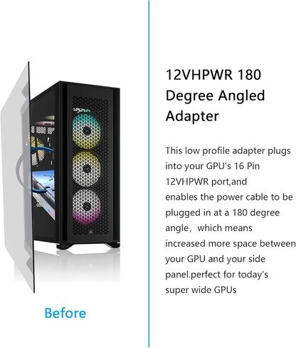 CERRXIAN 2.3FT ATX3.0 12VHPWR إلى 3X 8Pin كابل الطاقة، PCI-e 5.0 12VHPWR ATX3.0 600W 16 Pin Male إلى 3x8Pin(6+2) كابل ذكر، لبطاقة الرسومات GPU 12+4pin RTX 3090Ti 4070Ti 4080 4090 in Saudi Arabia