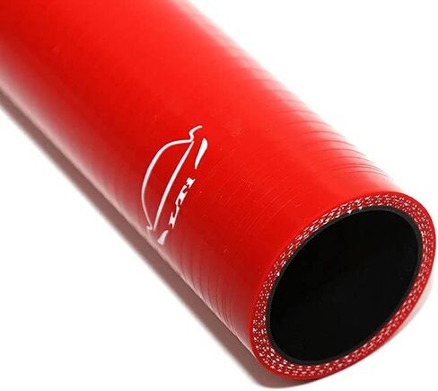 LTI Universal (305mm) 12" Length 4-Ply Reinforced High Performance (38mm) 1.5" ID Straight Coupler Silicone Hose (1.5" RED) in Saudi Arabia
