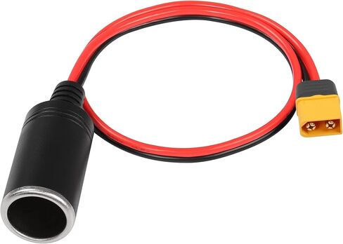 ولاعة سجائر للسيارة من SinLoon أنثى إلى XT60 أنثى، كابل ولاعة سجائر 14AWG، لمضخة هواء منفاخ الإطارات العاكس للسيارة (1.5 متر أنثى) in Kuwait