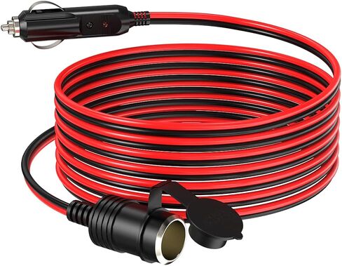 14AWG 5FT SAE إلى مقبس ولاعة السجائر، مقبس ولاعة السجائر أنثى 12 فولت مع محول عكسي SAE لمنفاخ إطارات الألواح الشمسية المحمولة in Kuwait