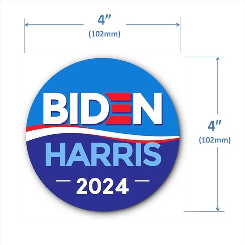 ملصق بايدن هاريس 2024 | ادعم الرئيس جو ونائب الرئيس كامالا في عام 2024 لإعادة البناء بشكل أفضل باستخدام ملصق الفينيل هذا لجهاز الكمبيوتر المحمول أو مصد السيارة أو القارورة المائية (4 × 4 بوصة) in Kuwait
