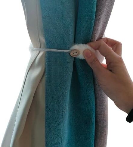 2pcs Easter Bunny Home Decor Curtain Tiebacks Rabbit Curtain Holdbacks Holiday Decorative Living Bedroom Decoration Window Treatment Holdbacks Pack of 1 Pair in Kuwait