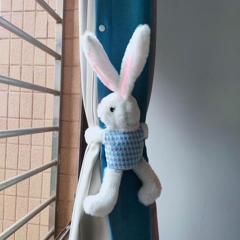2pcs Easter Bunny Home Decor Curtain Tiebacks Rabbit Curtain Holdbacks Holiday Decorative Living Bedroom Decoration Window Treatment Holdbacks Pack of 1 Pair in Kuwait