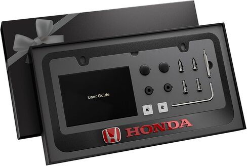 Black License Plate Frame for Honda in Saudi Arabia