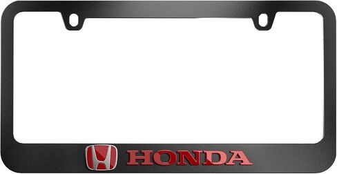 Black License Plate Frame for Honda in Saudi Arabia