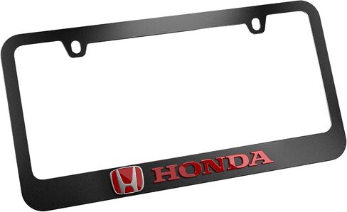 Black License Plate Frame for Honda in Saudi Arabia