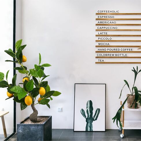 Artificial Lemon Tree, 2 Feet Fake Lemon Plant, Pre Potted Faux Lemon Tree, Plastic Lemon Fruit Tree for Home Decor Living Room Office, 2 Pieces in Saudi Arabia