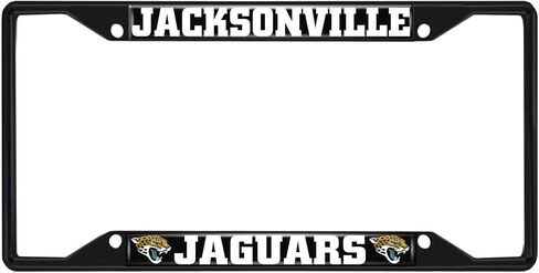 FANMATS 31359 Jacksonville Jaguars Metal License Plate Frame Black Finish in Saudi Arabia