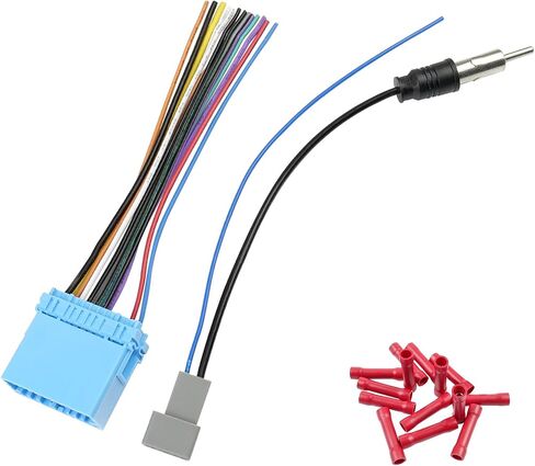 Jayubein Radio Wiring Harness Replacement for Honda-Accord-Civic-CRV-Odyssey-Insight-Pilot-Element-Ridgeline 20Pin Stereo Wire Harness Connector with Radio Antenna Adapter in Saudi Arabia