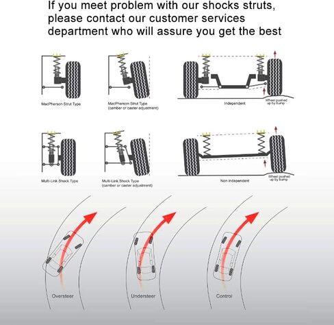 Front Rear Auto Shocks Set, cciyu 4 x Struts Shock Absorbers Fit for 1999 2000 2001 2002 2003 2004 for Jeep Grand for Cherokee 344342 344341-37162 37161 Shocks and Struts in Saudi Arabia