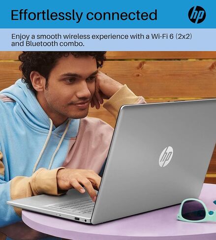 HP 2024 أحدث كمبيوتر محمول بشاشة تعمل باللمس، شاشة 17.3 بوصة HD+، معالج AMD Ryzen 5 7530U (6 النواة، حتى 4.5 جيجا هرتز)، ذاكرة الوصول العشوائي 64 جيجابايت، 2 تيرابايت SSD، Wi-Fi 6، مضاد للتوهج، HDMI، كاميرا ويب، Windows 11 Home، حامل الكمبيوتر المحمول in Kuwait