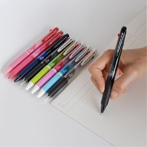 Uni Ballpoint Pen Jetstream 3 Color Black, Red, Blue Ink 0.7mm, Baby Pink (SXE340007.68) in Saudi Arabia