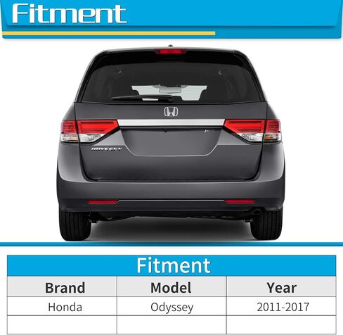 شفرة ذراع الممسحة الخلفية، بديلة لسيارة Honda Odyssey 2011-2017 - استبدال مجموعة ممسحة الزجاج الخلفي من ZOFFI - نافذة تنظيف من المطاط الطبيعي لجميع المواسم in Kuwait