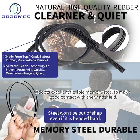 2 شفرات ممسحة لسيارة Toyota CHR C-HR 2018-2022 Subaru Crosstrek 2015-2022 Lexus NX200t NX300 NX300h، ممسحات الزجاج الأمامي استبدال جودة OEM - 26 بوصة/16 ​​بوصة (مجموعة من 2) in Kuwait