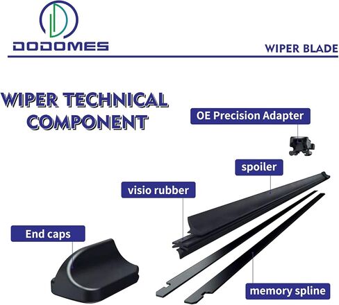 2 شفرات ممسحة لسيارة Toyota CHR C-HR 2018-2022 Subaru Crosstrek 2015-2022 Lexus NX200t NX300 NX300h، ممسحات الزجاج الأمامي استبدال جودة OEM - 26 بوصة/16 ​​بوصة (مجموعة من 2) in Kuwait