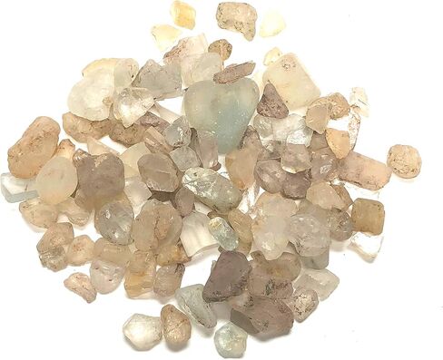 Crystal Collection Natural Rough Topaz with Velvet Bag Bulk Rocks (1/2 Pound) in Saudi Arabia