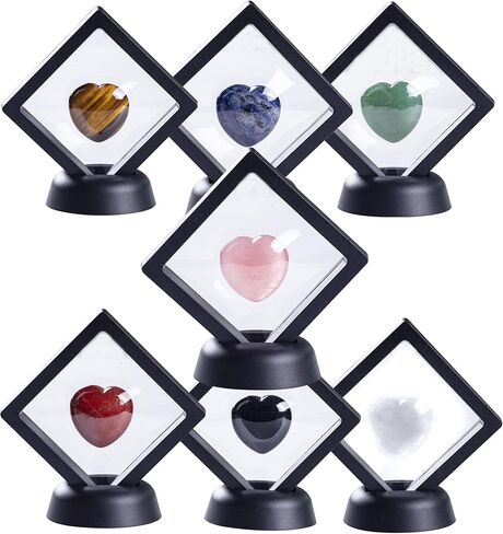 حجر السج الأسود على شكل قلب منتفخ الحب حجر النخيل الطبيعي شقرا بلورات استشفاء جيب القلق حجر للتأمل والديكور in Kuwait