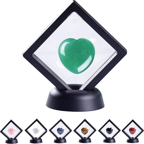 حجر السج الأسود على شكل قلب منتفخ الحب حجر النخيل الطبيعي شقرا بلورات استشفاء جيب القلق حجر للتأمل والديكور in Kuwait