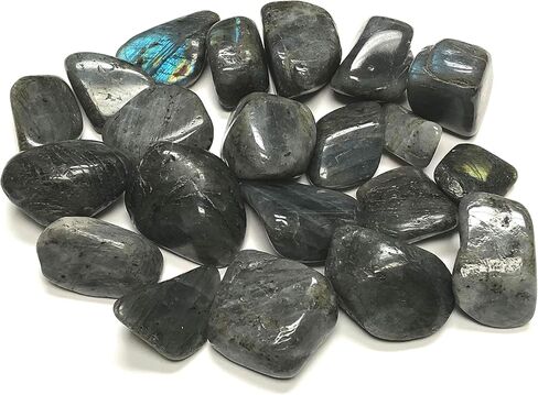 Crystal Collection: Tumbled Labradorite (1/2 Pound) in Saudi Arabia