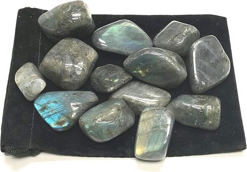 Crystal Collection: Tumbled Labradorite (1/2 Pound) in Saudi Arabia