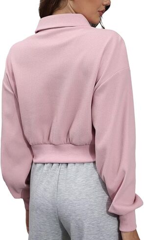 Womens Sweatpants Joggers Crop Top Sweatshirt Sets in Kuwait