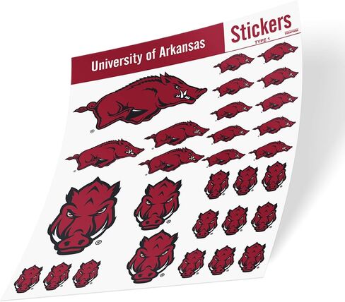 ملصق جامعة أركنساس Razorbacks U of A Hogs ملصقات الفينيل شارات الكمبيوتر المحمول زجاجة ماء سجل قصاصات السيارة T1 (النوع 1 - C) in Saudi Arabia